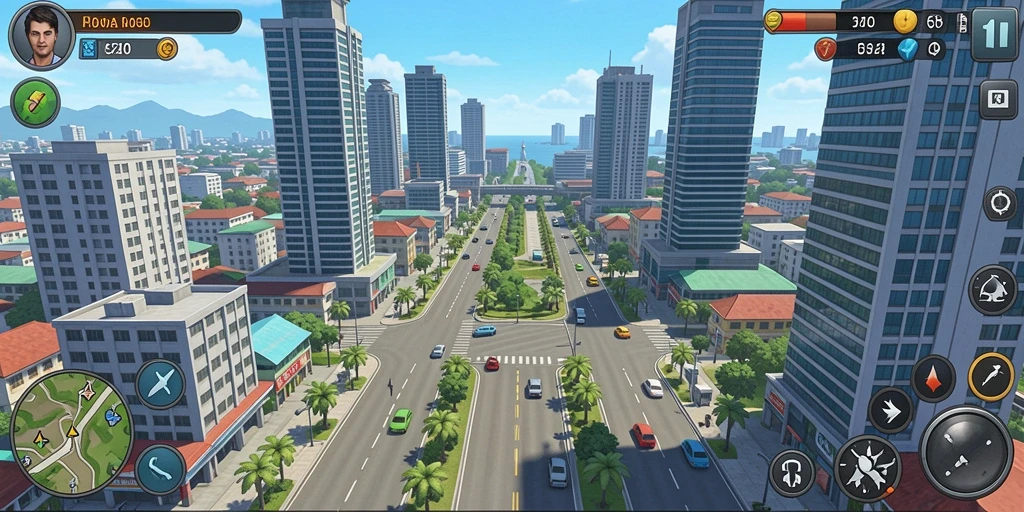 Gambaran multiplayer saat berkompetisi dengan teman.