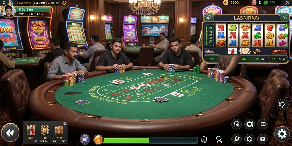 Screenshot mode multiplayer dengan teman-teman.