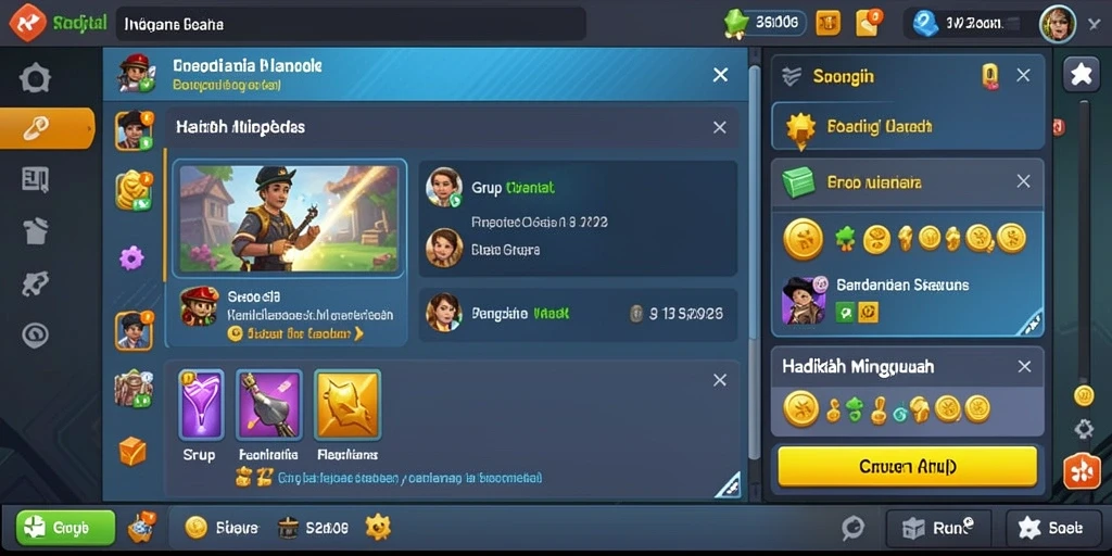 Fitur multiplayer yang memungkinkan interaksi langsung.
